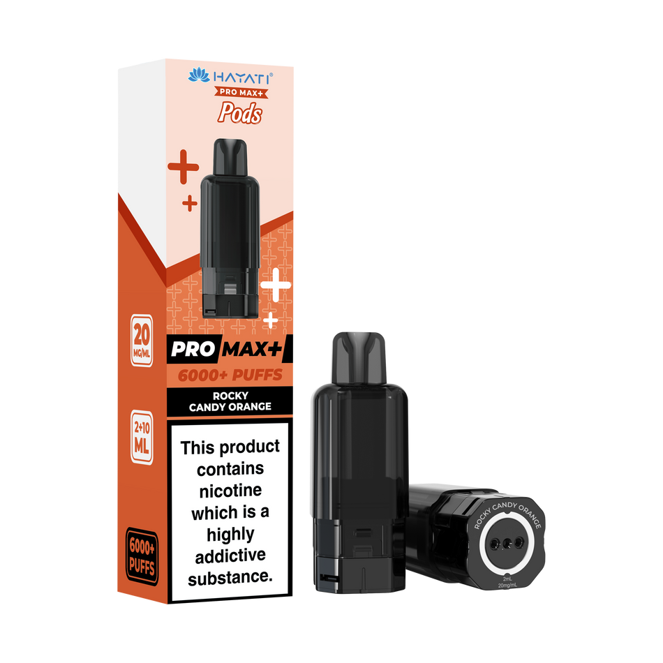 Hayati Pro Max + Pre-Filled Pods Rocky Candy Orange