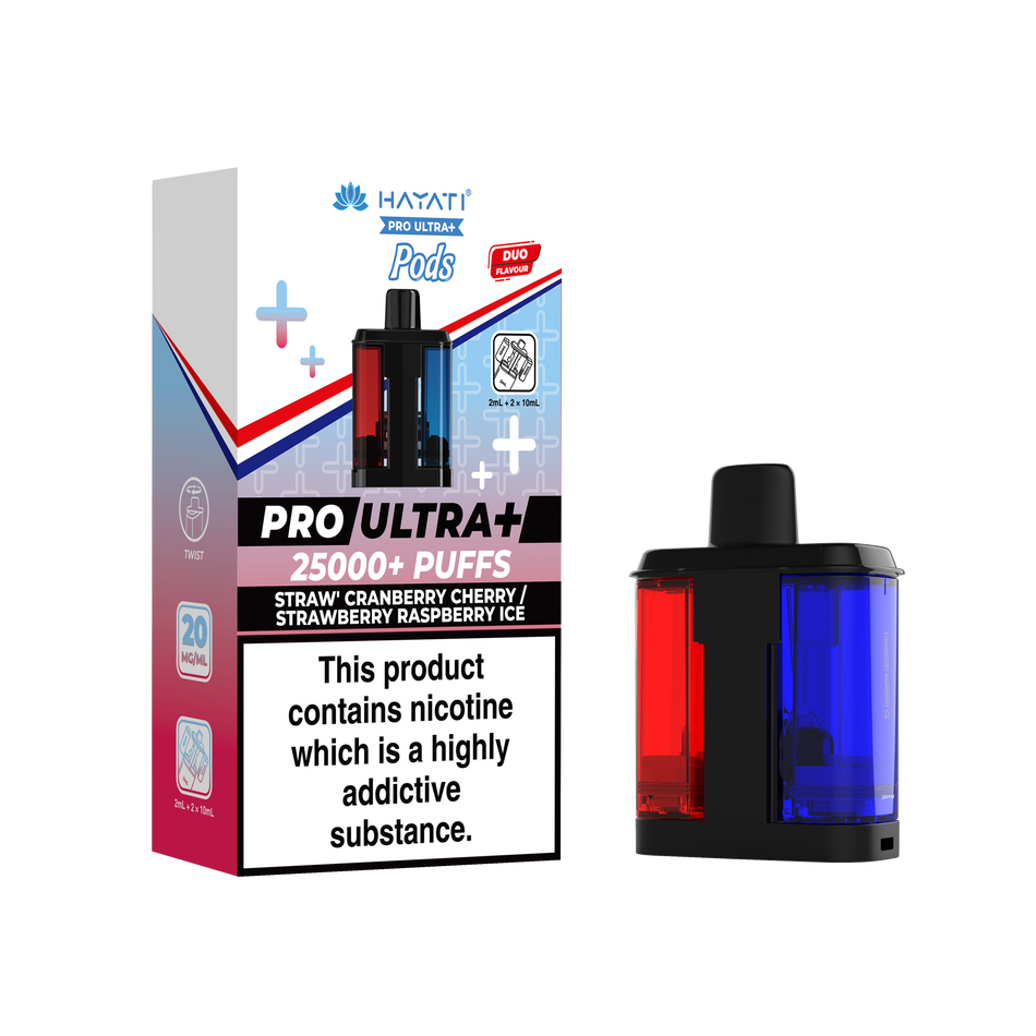 Hayati Pro Ultra + Pre - Strawberry Cranberry Cherry/Strawberry Raspberry Ice