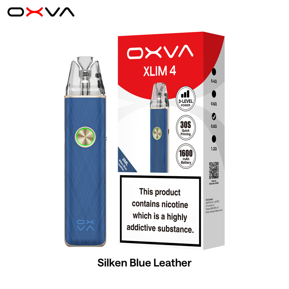Oxva Xlim 4 - Silken Blue Leather
