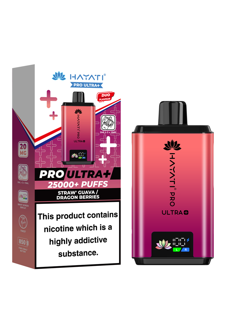 Hayati Pro Ultra Plus 25k - Strawberry Guava/Dragon Berries