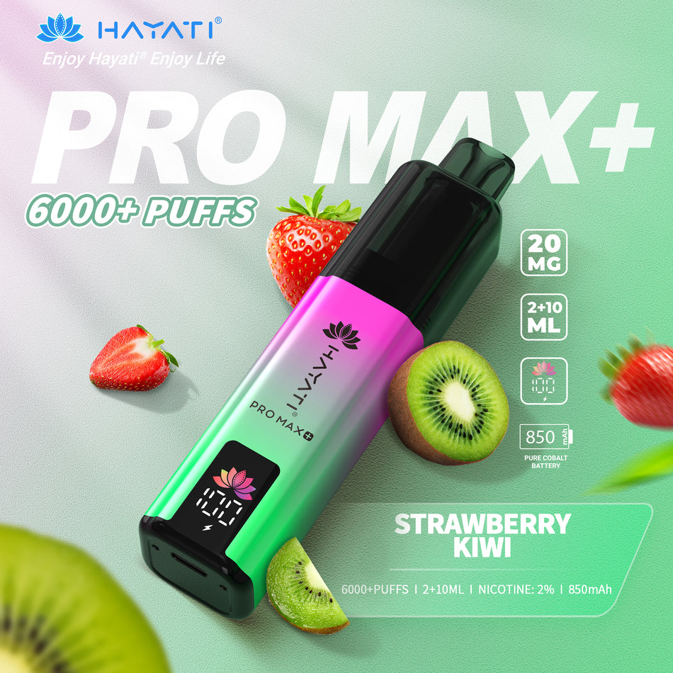 Hayati Pro Max + 6000 - Strawberry Kiwi