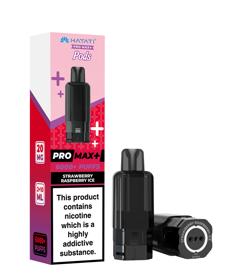 Hayati Pro Max + Pre-Filled Pods Strawberry Raspberry Ice