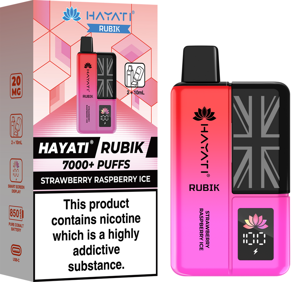 Hayati Rubix 7000 - Strawberry Raspberry Ice