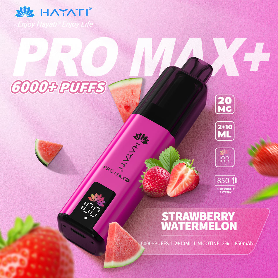 Hayati Pro Max + 6000 - Strawberry Watermelon