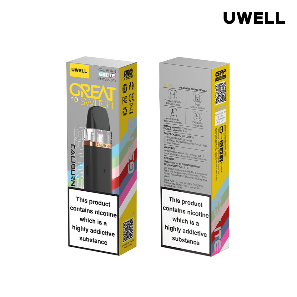 Uwell Caliburn G3 Lite Kit -  Pale Purple