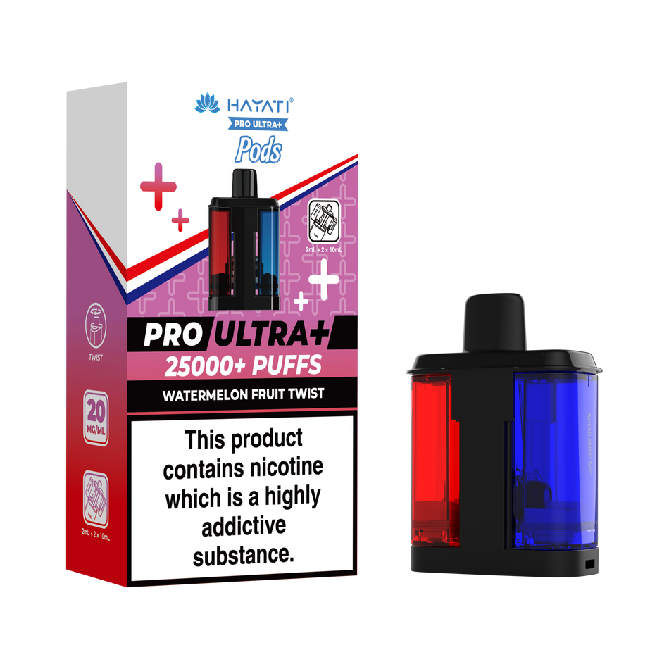 Hayati Pro Ultra + Pre - Filled Pods Watermelon Fruit Twist