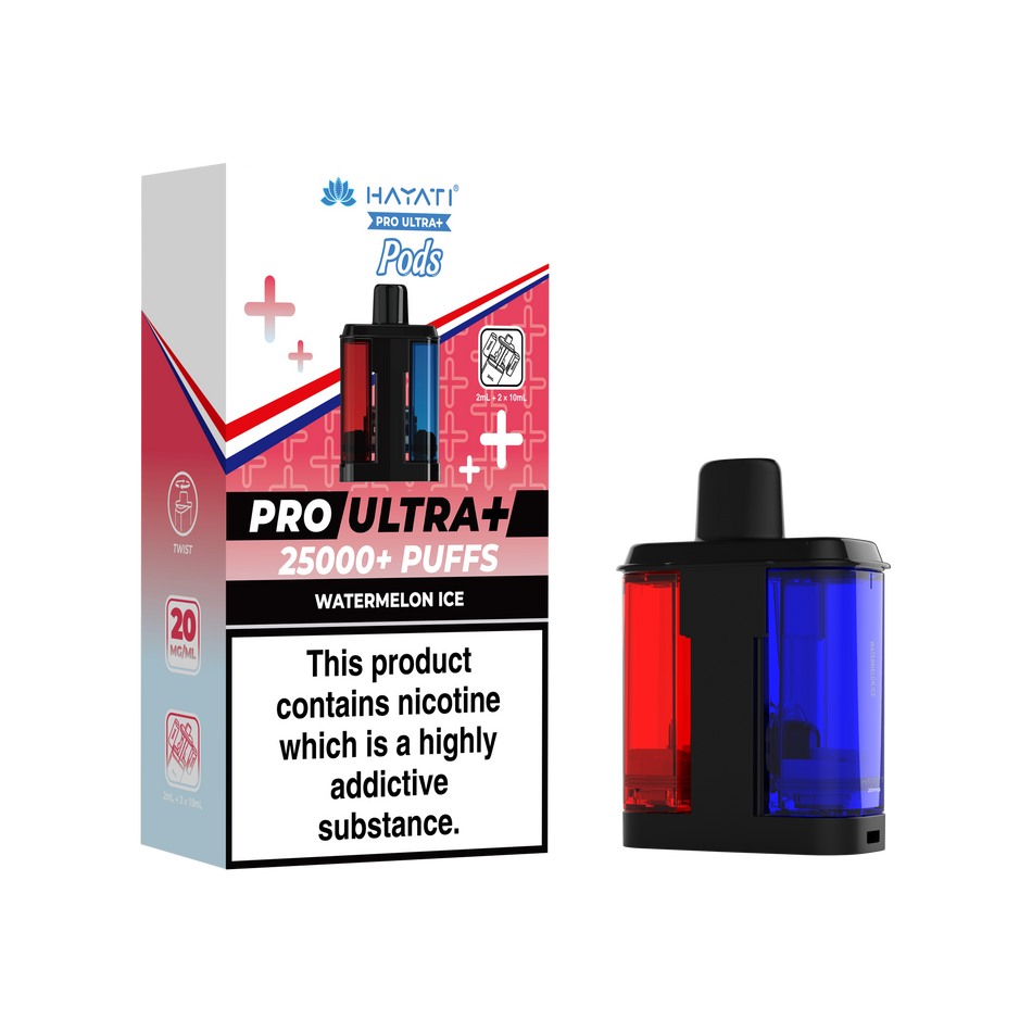 Hayati Pro Ultra + Pre - Filled Pods Watermelon Ice