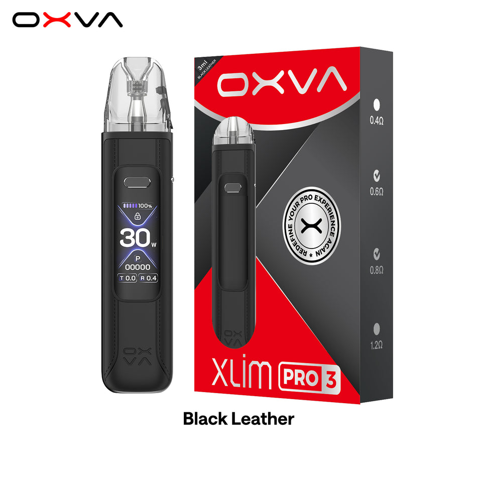 OXVA Xlim Pro Kit 3 Black Leather