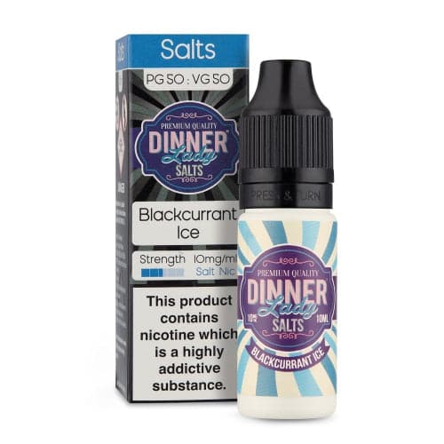 Dinner Lady Blackcurrant Ice 10ml Nic Salt