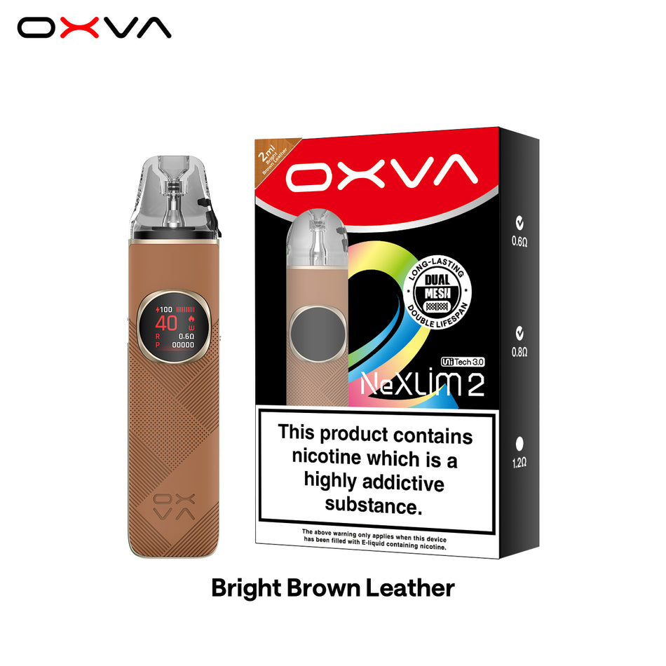 OXVA NeXLIM 2 Kit Bright Brown Leather