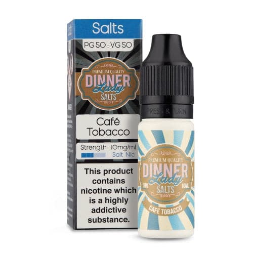 Dinner Lady Cafe Tobacco 10ml Nic Salt