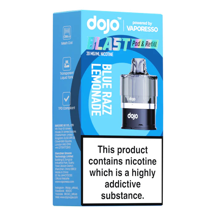 Dojo Blast 6000 Prefilled Pod - Blue Razz Lemonade