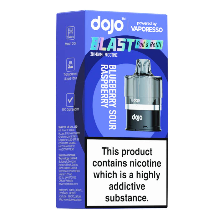 Dojo Blast 6000 Prefilled Pod - Blueberry Sour Raspberry