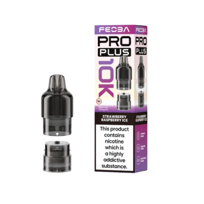 Feoba Pro Plus Pre-Filled Pod 10,000 - Strawberry Raspberry Ice